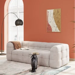KARE Design Divano 3-posti Salamanca crema 240cm - KARE> Divani