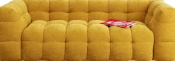 KARE Design Divano 3-posti Salamanca giallo 240cm - KARE> Divani