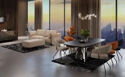 KARE Design Divano 3-posti Victor Beige 233cm - KARE></noscript> Divani