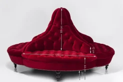 KARE Design DIVANO ROTONDO BOUDOIR 4-POSTI PICCOLO - KARE> Divani