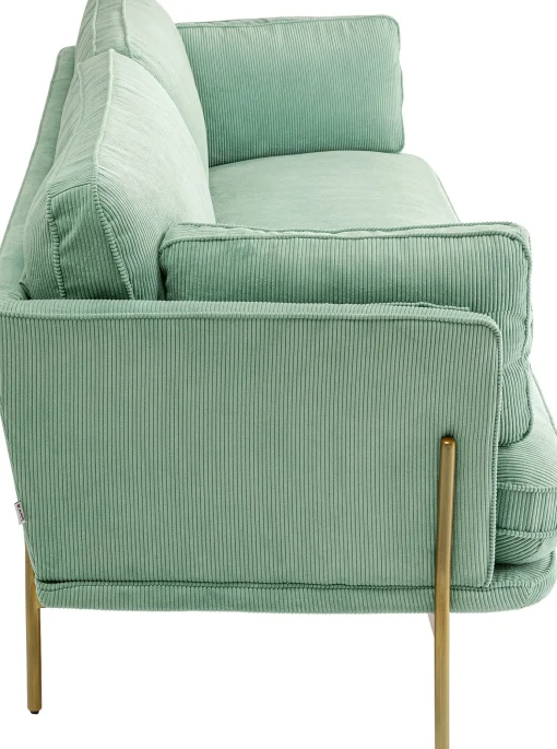 KARE Design Divano Shirly 3-posti verde 221cm - KARE> Divani