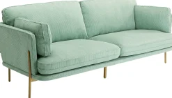 KARE Design Divano Shirly 3-posti verde 221cm - KARE></noscript> Divani