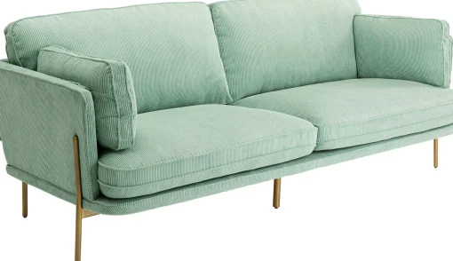 KARE Design Divano Shirly 3-posti verde 221cm - KARE> Divani