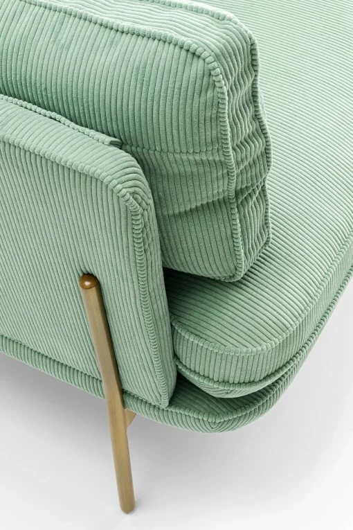 KARE Design Divano Shirly 3-posti verde 221cm - KARE> Divani
