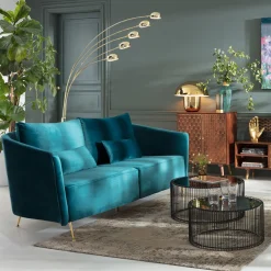 KARE Design Divano Vegas Forever 3-Posti Petrolio - KARE> Divani