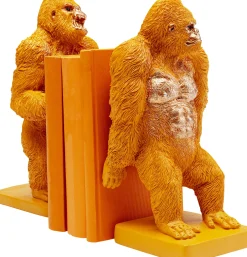 KARE Design Fermalibro Gorilla arancione (2/set) - KARE></noscript> Fermalibri