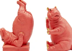 KARE Design Fermalibro Hippo rosa (2/set) - KARE> Fermalibri