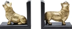 KARE Design Fermalibro Royal standing Corgi (2/set) - KARE></noscript> Fermalibri