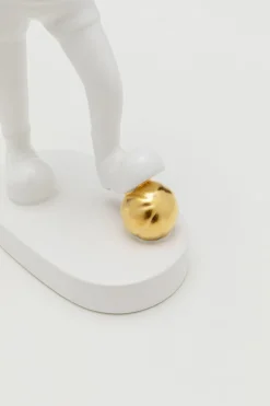 KARE Design Figura decorativa Ball Girl bianco 29cm - KARE></noscript> Statuette Decorative