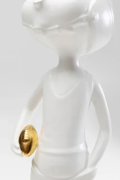 KARE Design Figura decorativa Ball Girl bianco 41cm - KARE></noscript> Statuette Decorative