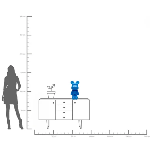 KARE Design Figura decorativa Bear Blu 51cm - KARE> Statuette Decorative