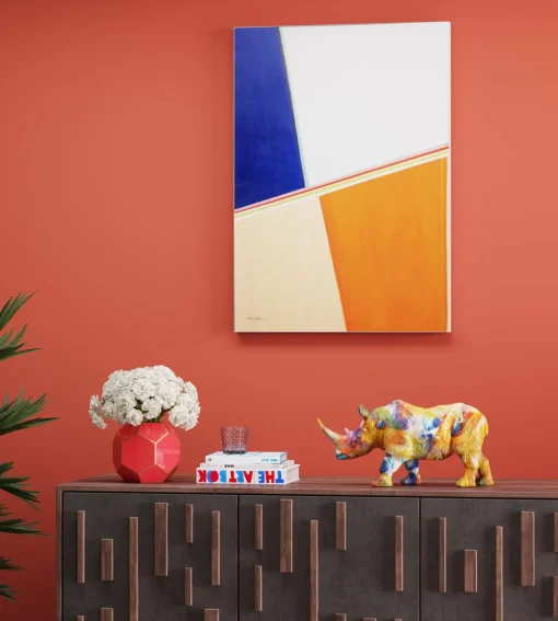 KARE Design Figura decorativa colorata "Rhino" a forma di rinoceronte, - KARE> Statuette Decorative