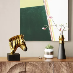 KARE Design Figura decorativa con forma di testa di zebra - KARE> Statuette Decorative