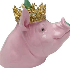 KARE Design Figura decorativa Crowned Pig 28cm - KARE> Statuette Decorative