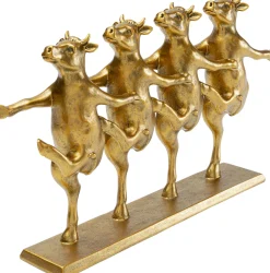 KARE Design Figura decorativa Dancing Cows Oro 40cm - KARE> Statuette Decorative