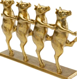 KARE Design Figura decorativa Dancing Cows Oro 40cm - KARE> Statuette Decorative