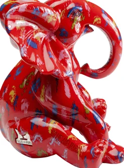 KARE Design Figura decorativa Elefante Dots Rosso 18cm - KARE> Statuette Decorative