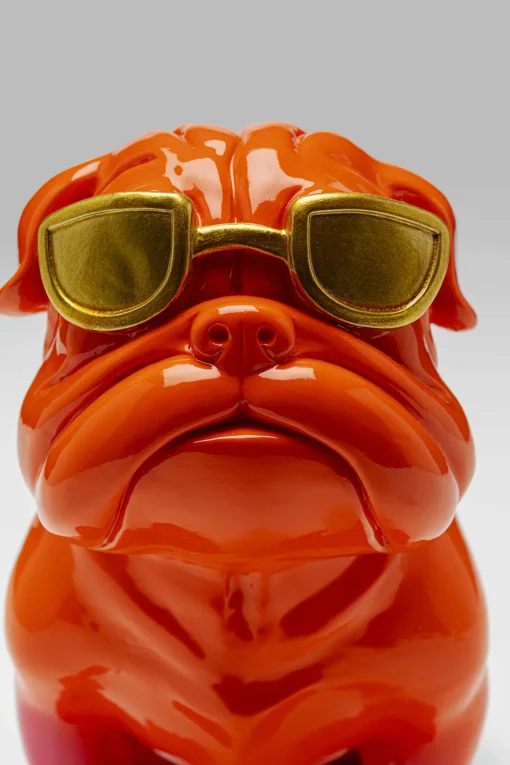 KARE Design Figura decorativa Fashion Dog arancione 17cm - KARE> Statuette Decorative