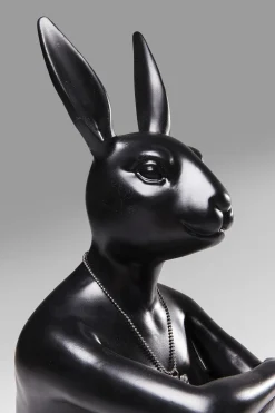 KARE Design FIGURA DECORATIVA GANGSTER RABBIT NERO - KARE></noscript> Statuette Decorative