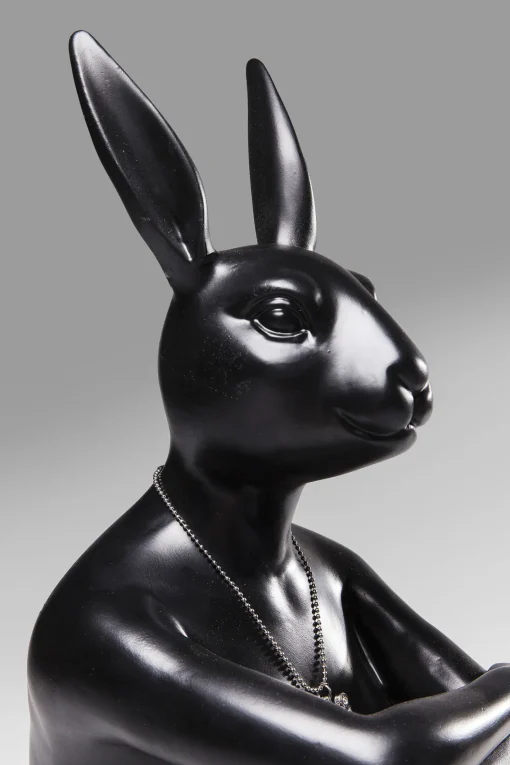 KARE Design FIGURA DECORATIVA GANGSTER RABBIT NERO - KARE> Statuette Decorative