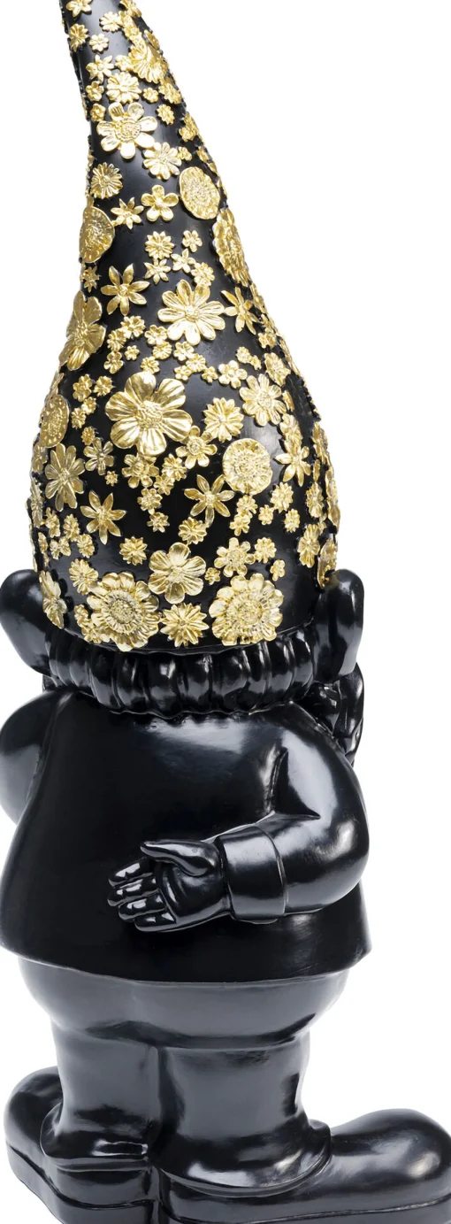 KARE Design Figura decorativa Gnome Standing nero-oro 46cm - KARE> Statuette Decorative