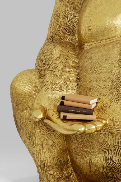 KARE Design Figura decorativa Gorilla oro XXL 249 cm - KARE> Decorazioni In Piedi