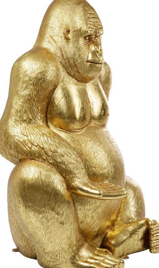 KARE Design Figura decorativa Gorilla oro XL 180 - KARE> Decorazioni In Piedi