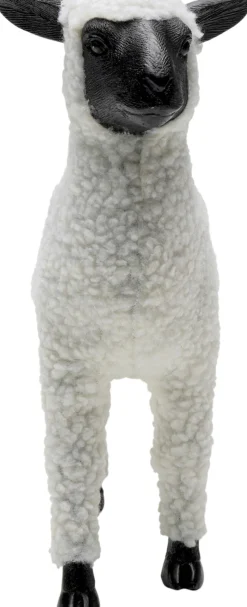 KARE Design Figura decorativa Happy Sheep Wool bianco 28cm - KARE> Statuette Decorative