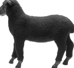 KARE Design Figura decorativa Happy Sheep Wool nero 37cm - KARE> Statuette Decorative