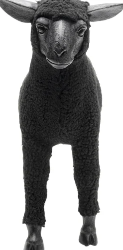 KARE Design Figura decorativa Happy Sheep Wool nero 37cm - KARE> Statuette Decorative