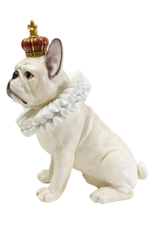KARE Design Figura decorativa King Dog bianco 33cm - KARE> Statuette Decorative