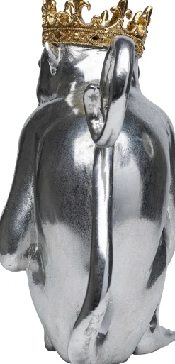KARE Design Figura decorativa King Lui argento 35cm - KARE></noscript> Statuette Decorative
