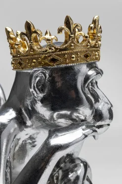 KARE Design Figura decorativa King Lui argento 35cm - KARE></noscript> Statuette Decorative