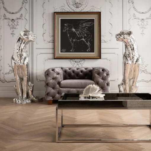 KARE Design Figura Decorativa Mosaik Welcome Panther Sinistra XL - KARE> Decorazioni In Piedi