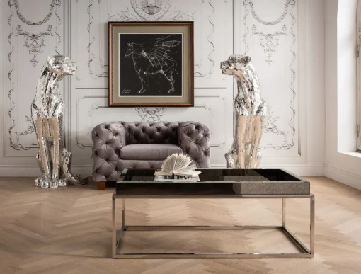 KARE Design Figura Decorativa Mosaik Welcome Panther Sinistra XL - KARE> Decorazioni In Piedi