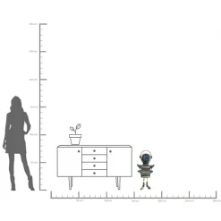 KARE Design Figura decorativa Robot Gottlieb 74cm - KARE> Decorazioni In Piedi