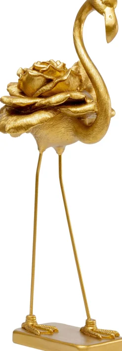 KARE Design Figura decorativa Rose Flamingo oro 63cm - KARE> Decorazioni In Piedi