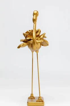KARE Design Figura decorativa Rose Flamingo oro 63cm - KARE> Decorazioni In Piedi