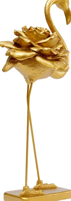 KARE Design Figura decorativa Rose Flamingo oro 63cm - KARE></noscript> Decorazioni In Piedi