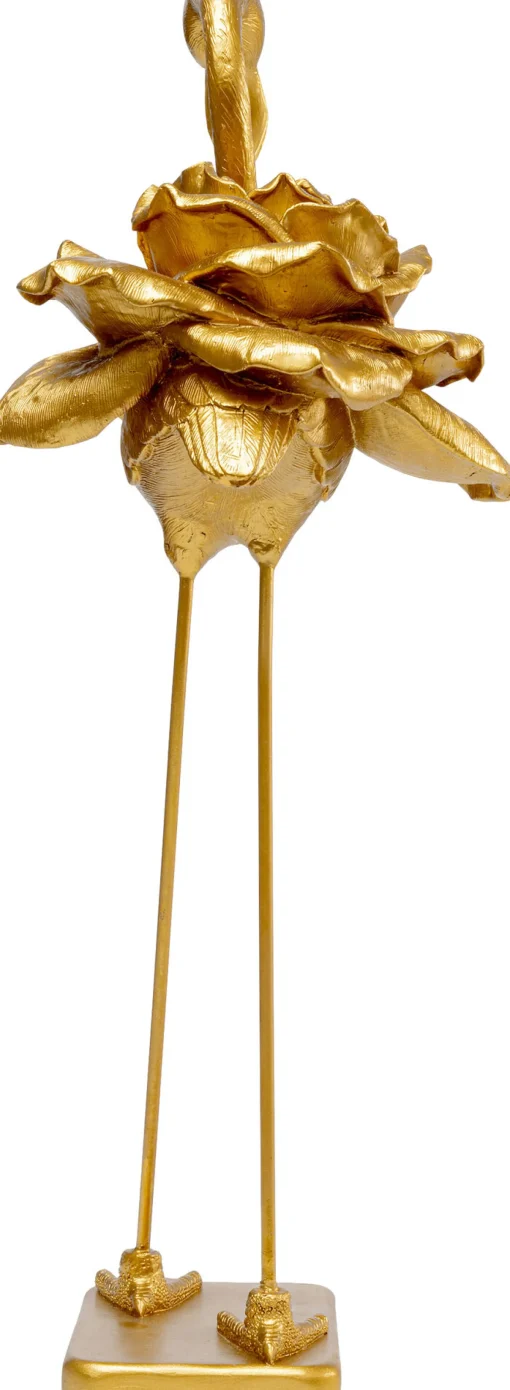 KARE Design Figura decorativa Rose Flamingo oro 63cm - KARE> Decorazioni In Piedi