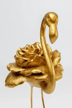 KARE Design Figura decorativa Rose Flamingo oro 63cm - KARE></noscript> Decorazioni In Piedi