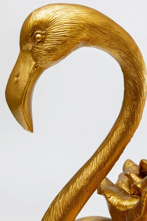 KARE Design Figura decorativa Rose Flamingo oro 63cm - KARE> Decorazioni In Piedi