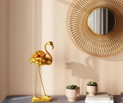 KARE Design Figura decorativa Rose Flamingo oro 63cm - KARE></noscript> Decorazioni In Piedi