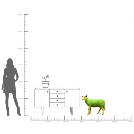 KARE Design Figura Decorativa Sheep Colore Verde - KARE> Decorazioni In Piedi
