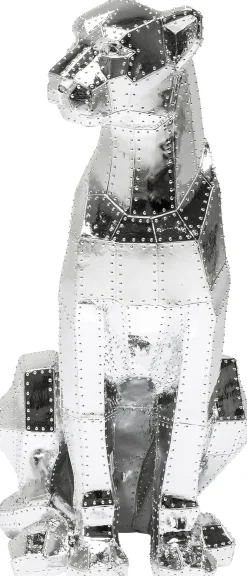 KARE Design Figura Decorativa Sitting Cat Rivet Cromo - KARE> Decorazioni In Piedi