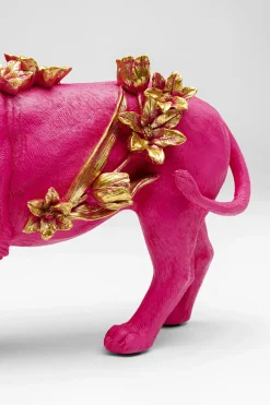 KARE Design Figurina decorativa Flower Lion fucsia 19cm - KARE></noscript> Statuette Decorative