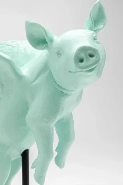 KARE Design Figurina decorativa Flying Pig turchese 29cm - KARE></noscript> Statuette Decorative