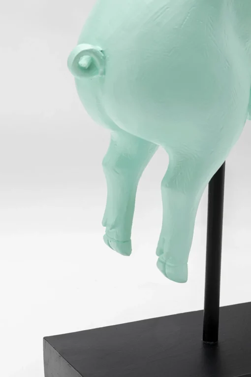 KARE Design Figurina decorativa Flying Pig turchese 29cm - KARE> Statuette Decorative