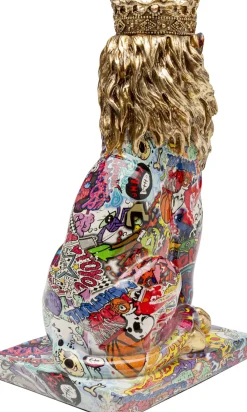 KARE Design Figurina decorativa Graffiti King Lion 29cm - KARE> Statuette Decorative