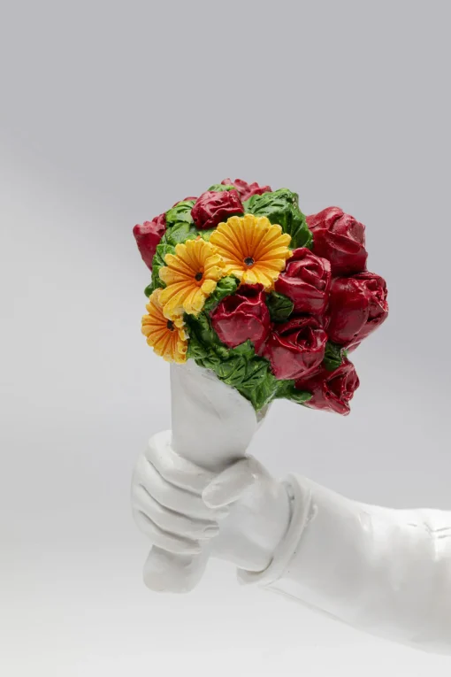 KARE Design Figurina decorativa Street Art Bouquet Bianco 27cm - KARE> Statuette Decorative